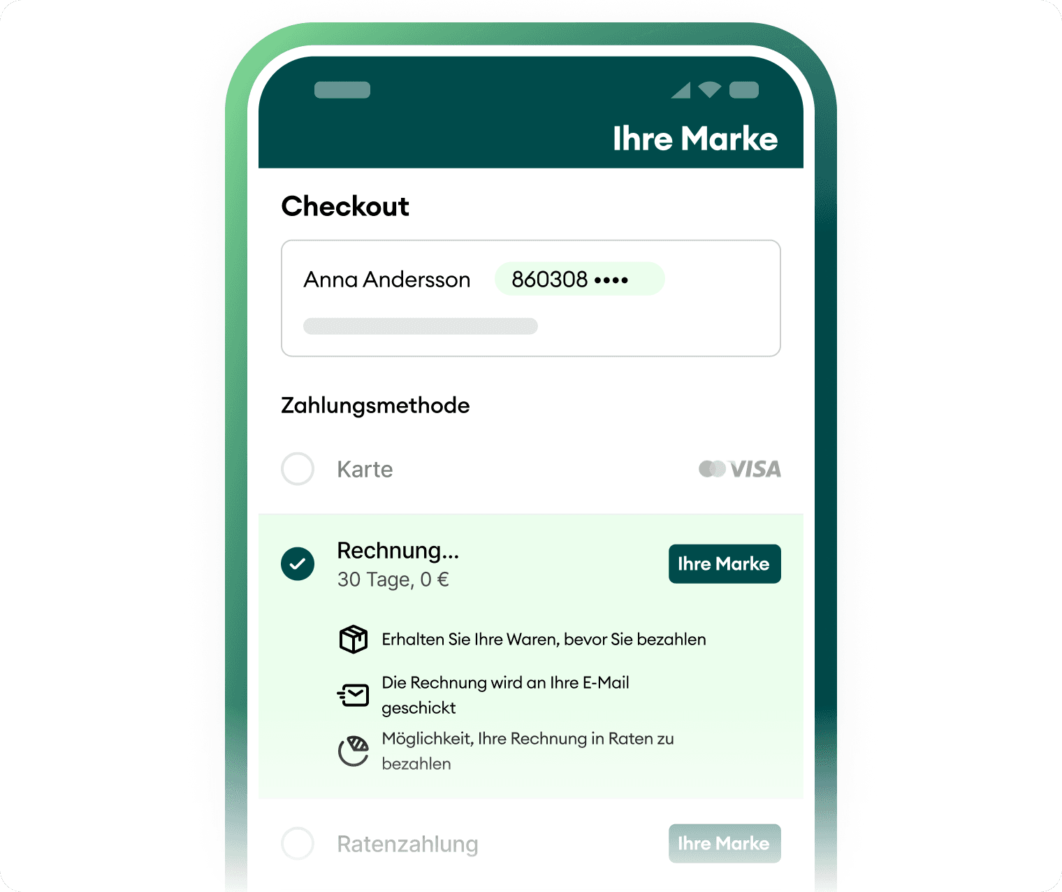 Checkout simpel - DE