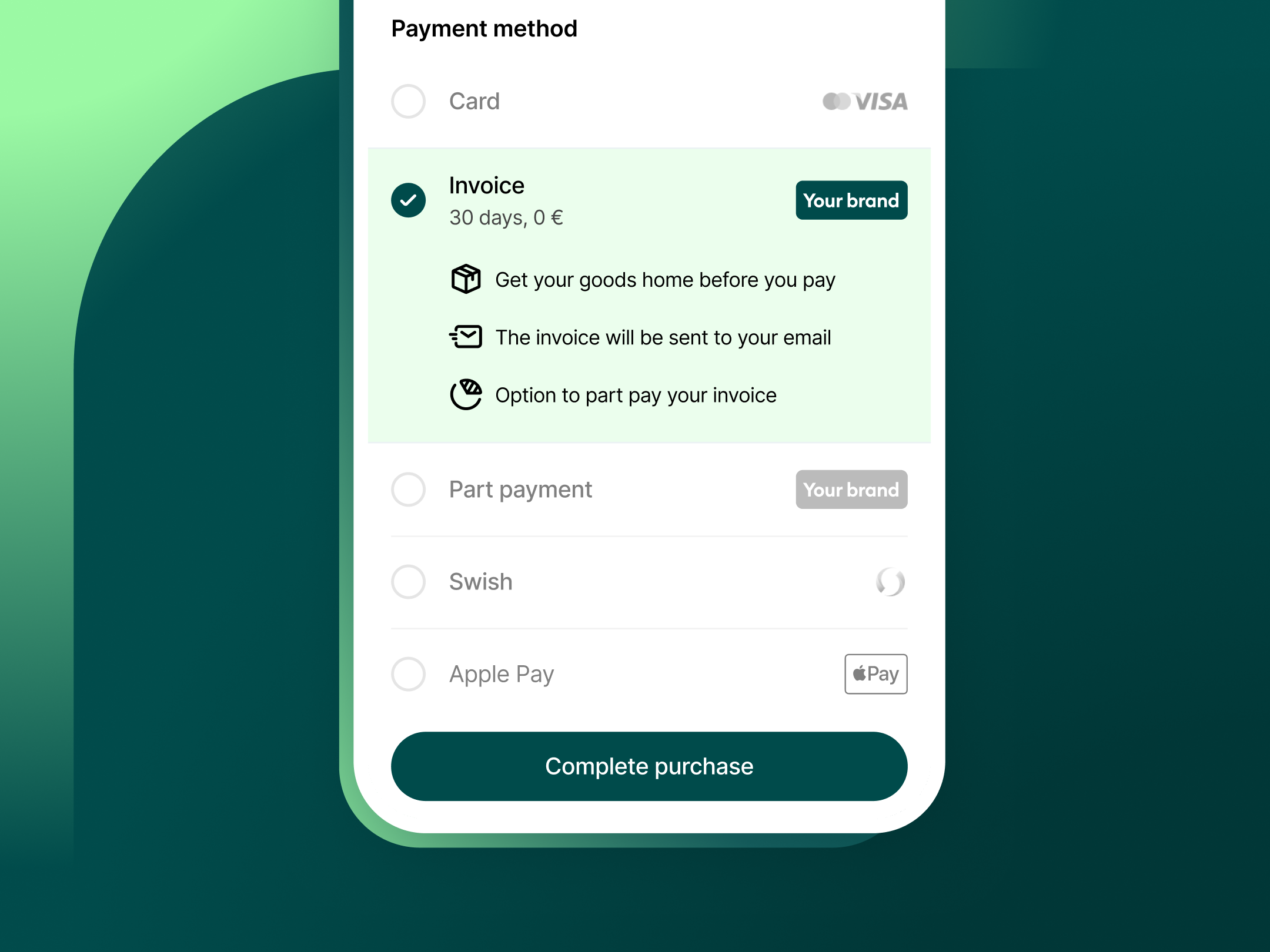 Brand your own checkout
