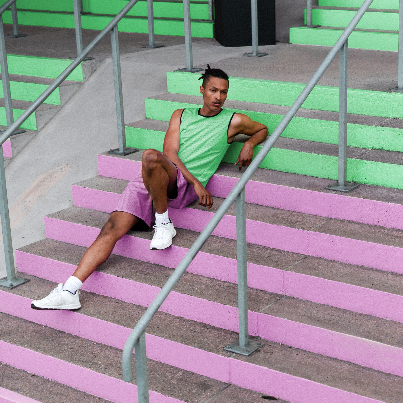 Man on stairs Recolor